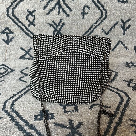 Silver Purse Metallic Small Night Out Shoulder Bag NEW!! - Picture 2 of 6